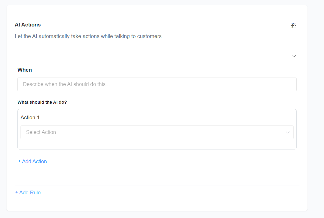 Built-in Conversational AI Actions