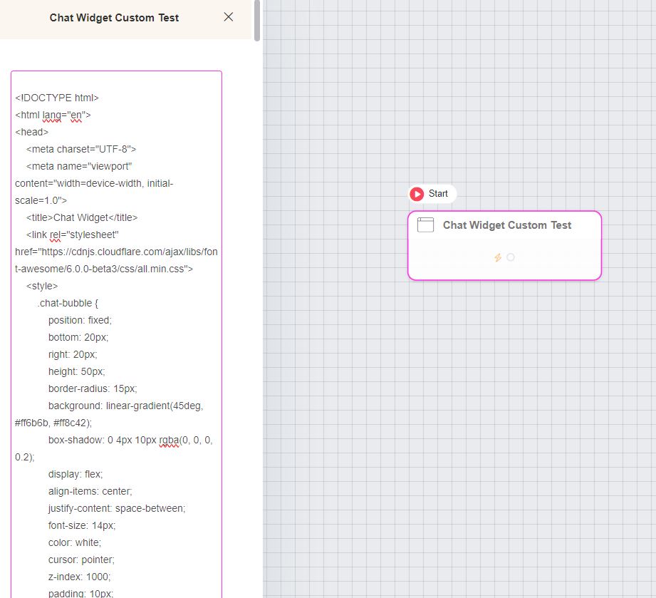 custom chat widget