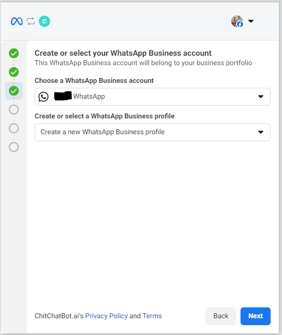 Step 3 — Business profile