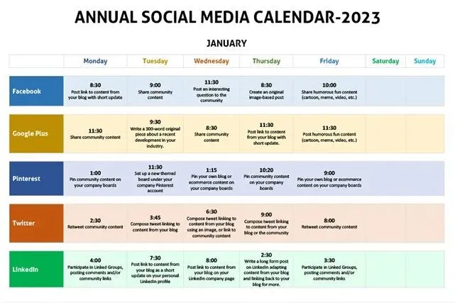 social calendarannual - ChitChatBot - AI Bot Building Platform