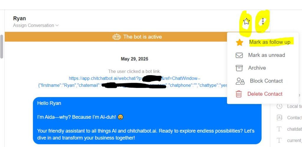 chat followup2 - ChitChatBot - AI Bot Building Platform