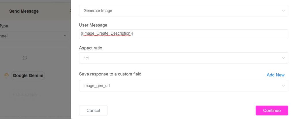 iamge create google gemini - ChitChatBot - AI Bot Building Platform