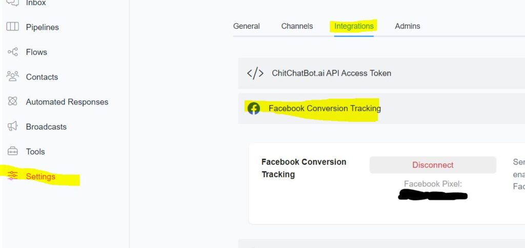 metapixel2 - ChitChatBot - AI Bot Building Platform