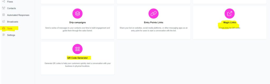 chatbot qr codes - ChitChatBot - AI Bot Building Platform