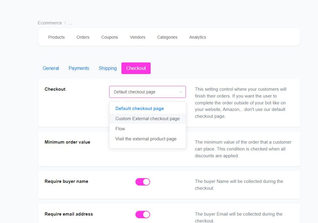 checkout - ChitChatBot - AI Bot Building Platform