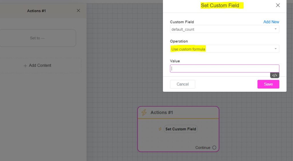 custom formula - ChitChatBot - AI Bot Building Platform