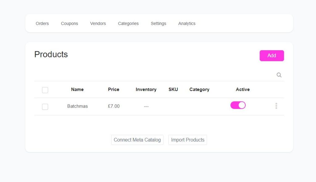 ecommerce products - ChitChatBot - AI Bot Building Platform