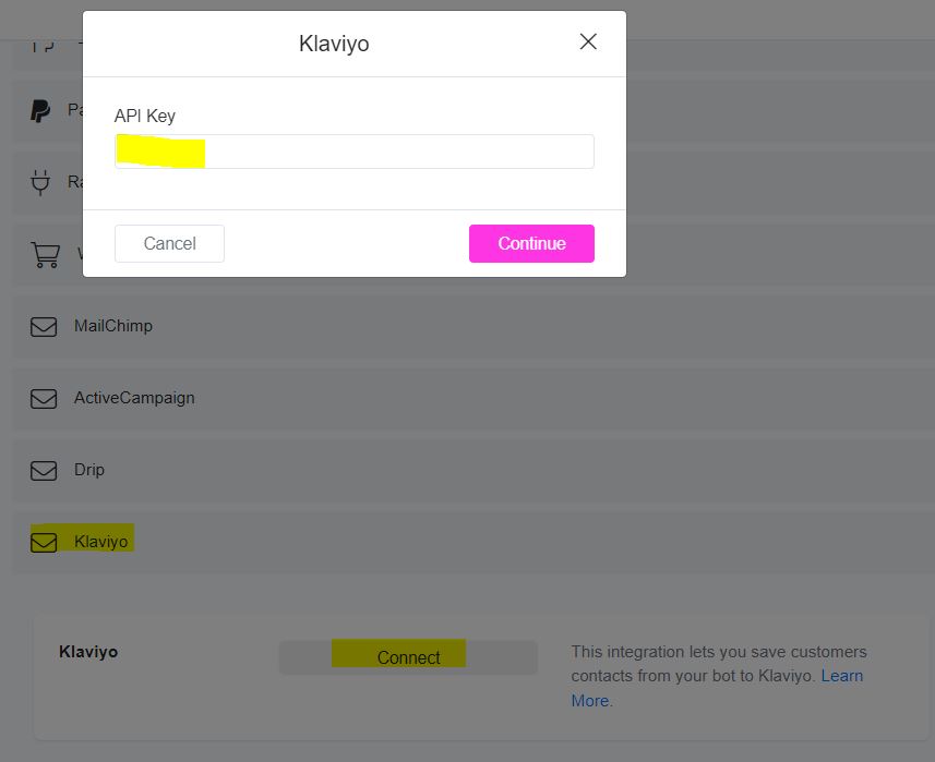 klaviyo chatbot ai - ChitChatBot - AI Bot Building Platform