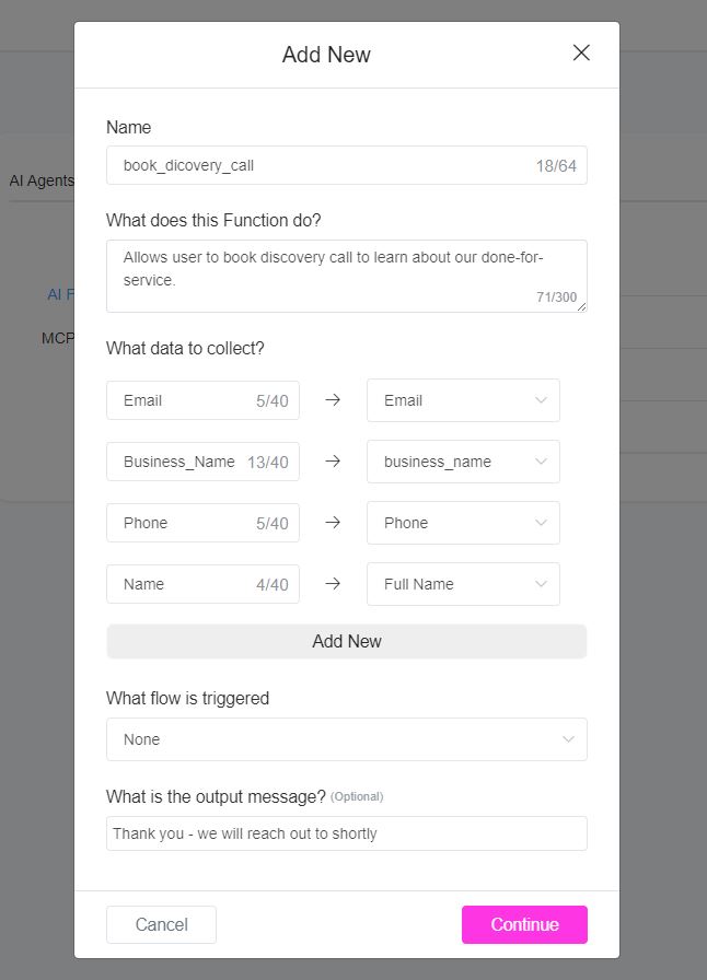 functions 2 - ChitChatBot - AI Bot Building Platform